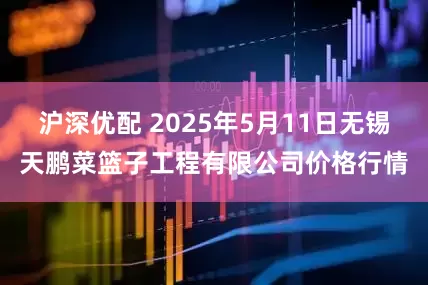 沪深优配 2025年5月11日无锡天鹏菜篮子工程有限公司价格行情