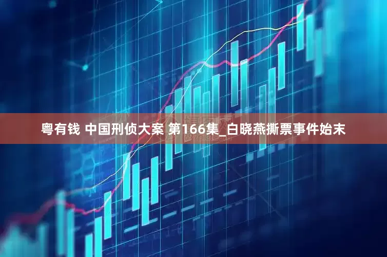 粤有钱 中国刑侦大案 第166集_白晓燕撕票事件始末