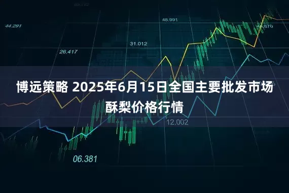 博远策略 2025年6月15日全国主要批发市场酥梨价格行情